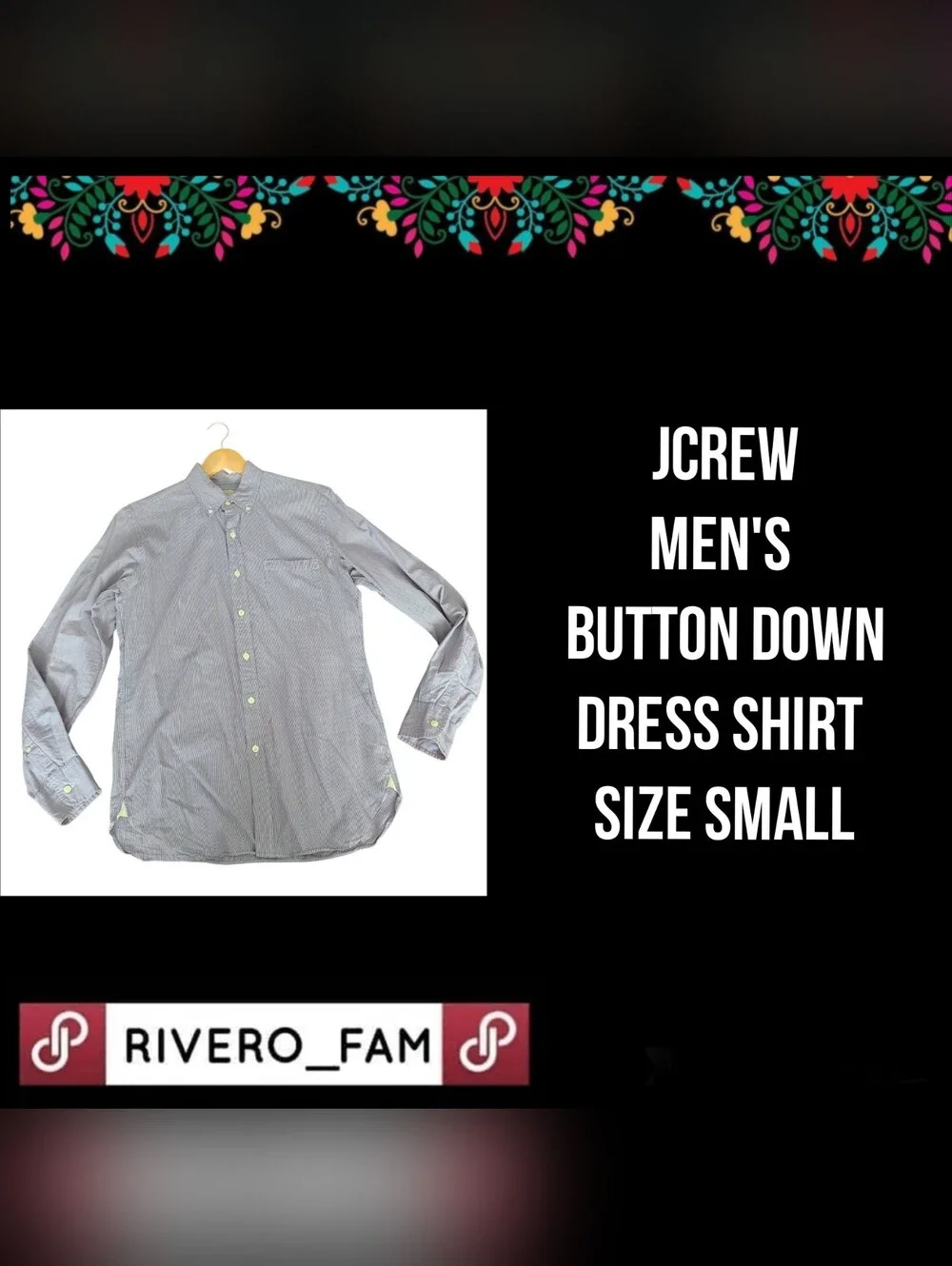 JCREW | MEN'S BUTTON DOWN DRESS SHIRT | SIZE SMALL